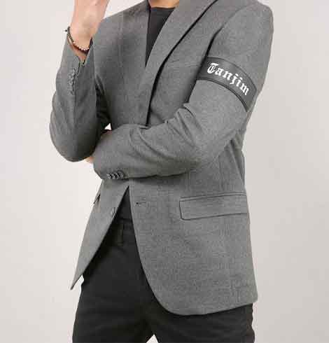 Zephyr Knitted Casual Blazer - Charcoal Grey