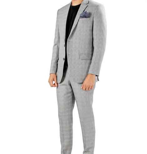 Urban Alley Textured Notch Lapel Blazer - Teal view 2