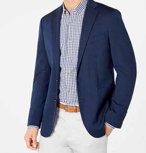Zephyr Knitted Casual Blazer - Charcoal Grey view 2