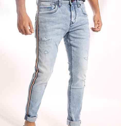 Nordline Relaxed Fit Vintage Wash Jeans - Navy Blue