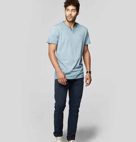 Nordline Slim Fit Crew Neck Cotton T-Shirt - Olive Green