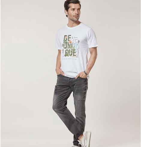 HighStreet Co. Striped Half Sleeve T-Shirt - Dusty Rose